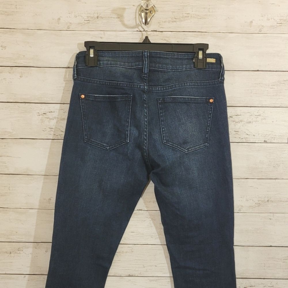 Pilcro And The Letterpress Jeans Anthropologie Crop Patchwork Hem Size 26 - Picture 11 of 16
